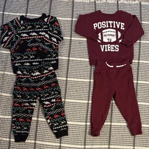 2T boys sweat sets